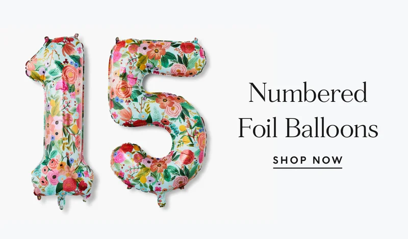 Numbered Foil Balloons