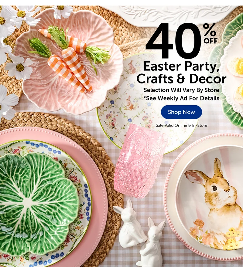 40% Off Easter Party, Crafts & Decor - Selection Will Vary By Store