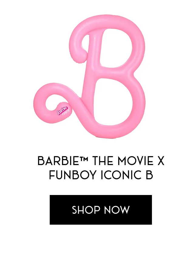 Barbie™ The Movie x FUNBOY Iconic B Inflatable Pool Float