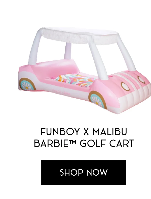 FUNBOY x Malibu Barbie™ Golf Cart Pool Float