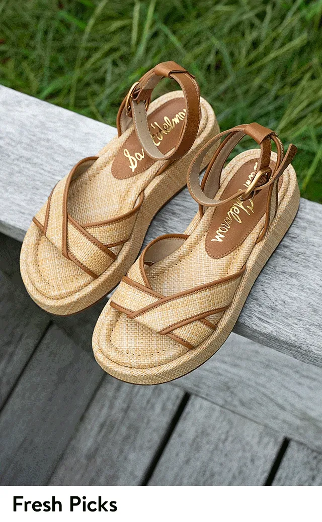 A pair of sandals and a pair of mary janes.