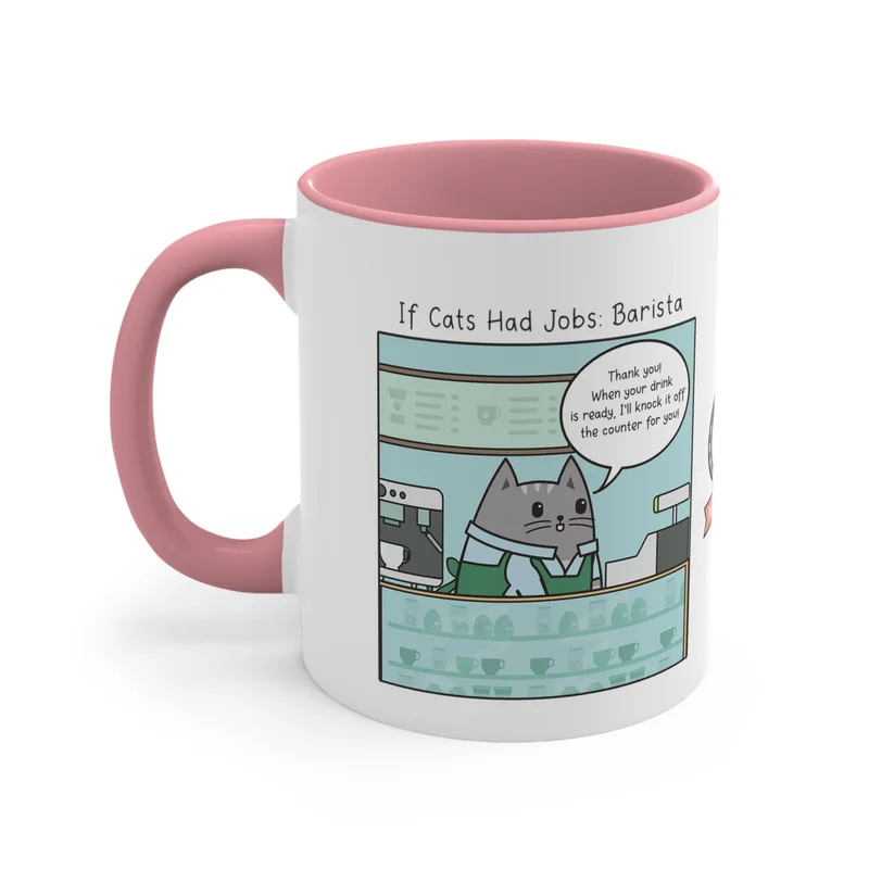 Image of Barista Cat Coffee Mug