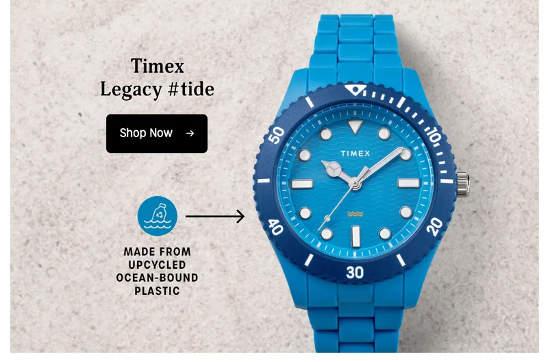 Timex Legacy #tide | MADE FROM UPCYCLED OCEAN-BOUND PLASTIC | Shop Now