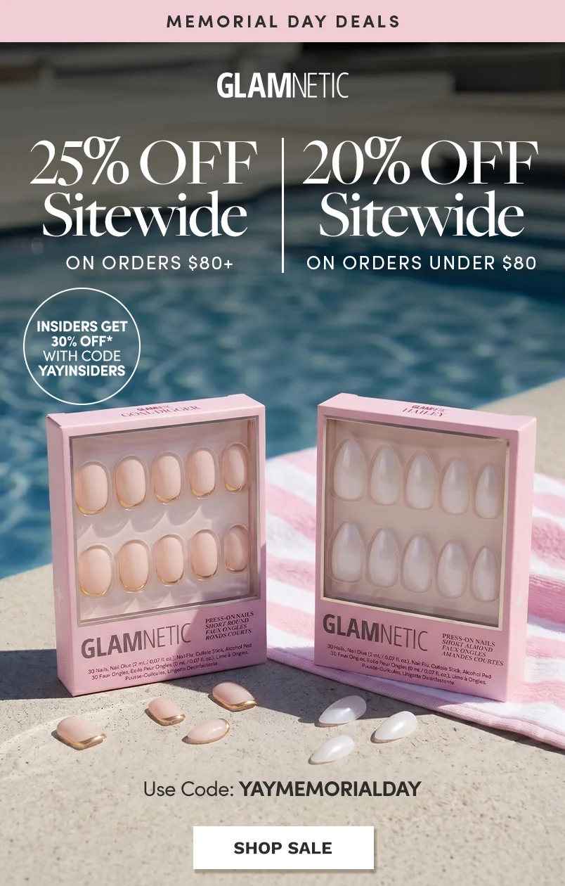 Shop up to 25% sitewide with the code YAYMEMORIALDAY