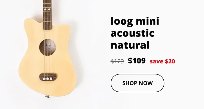 loog mini acoustic natural - SHOP NOW