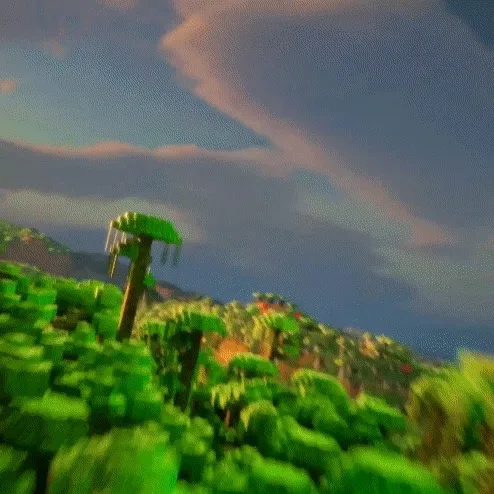 Gif of special-edition Minecraft | Beats Solo 4 headphones with a design inspired by Minecraft’s pixel art textures and framed by metallic green hinges
