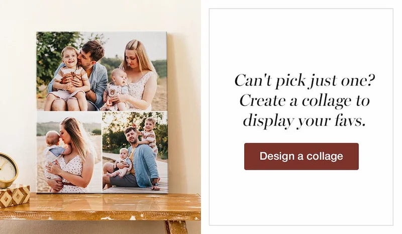 an image of a couple of pictures on a table with a clock