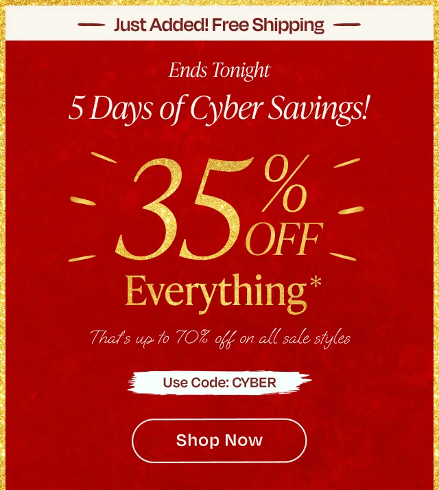 Free shipping - just added - 5 Days of Cyber Savings