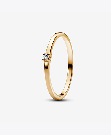 Pandora Era 14k Gold Lab-grown Diamond Single Stone Ring