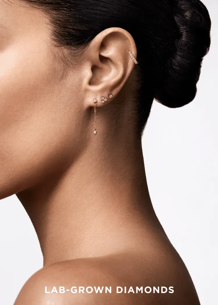 Model wears Pandora Lab-Grown Diamonds