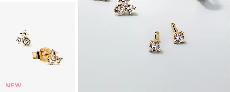 Pandora Era Lab-Grown Diamond Cluster Stud Earrings