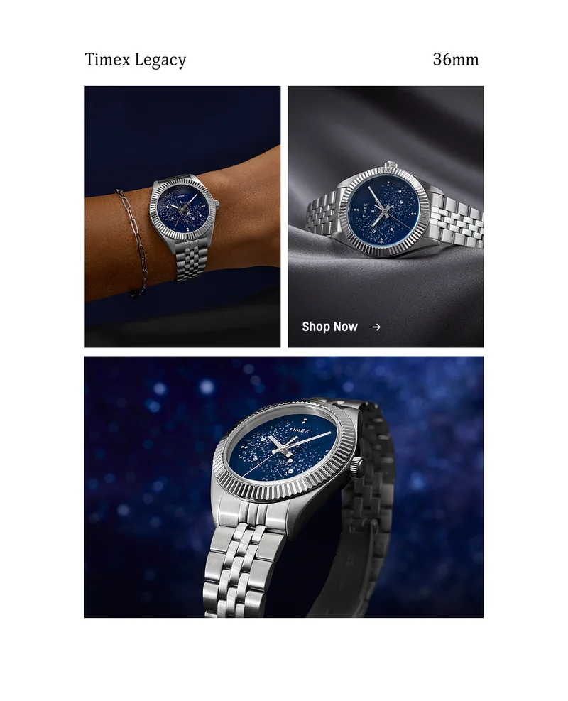timex legacy 36mm | shop now