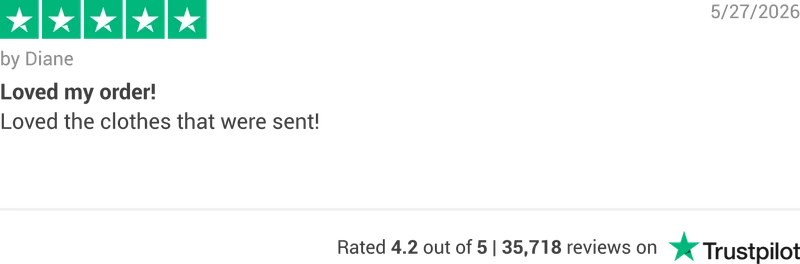 Trustpilot rating banner