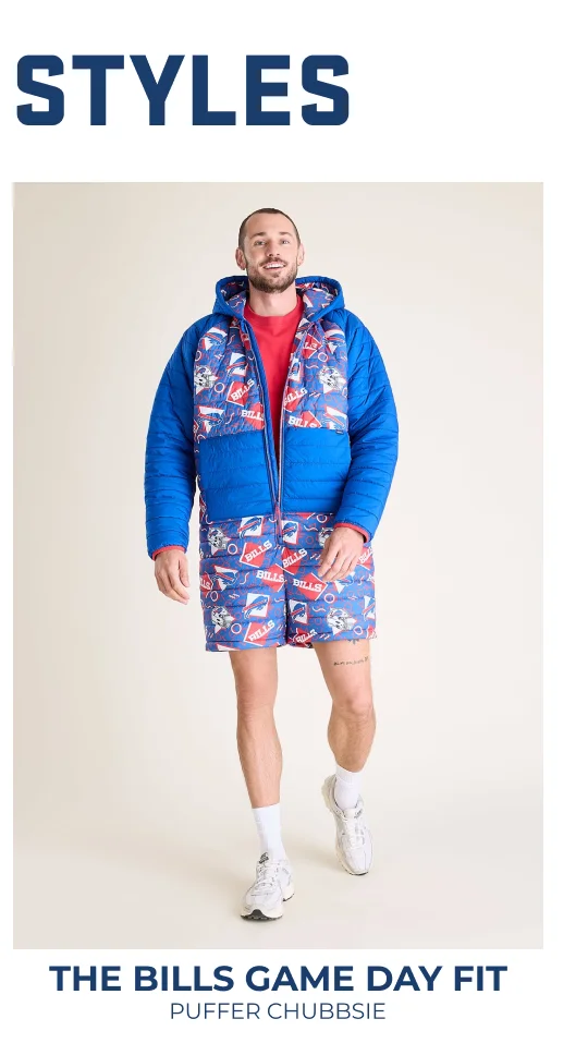 NFL Puffer Chubbsie: The Bills Game Day Fit