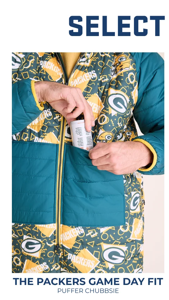 NFL Puffer Chubbsie: The Packers Game Day Fit