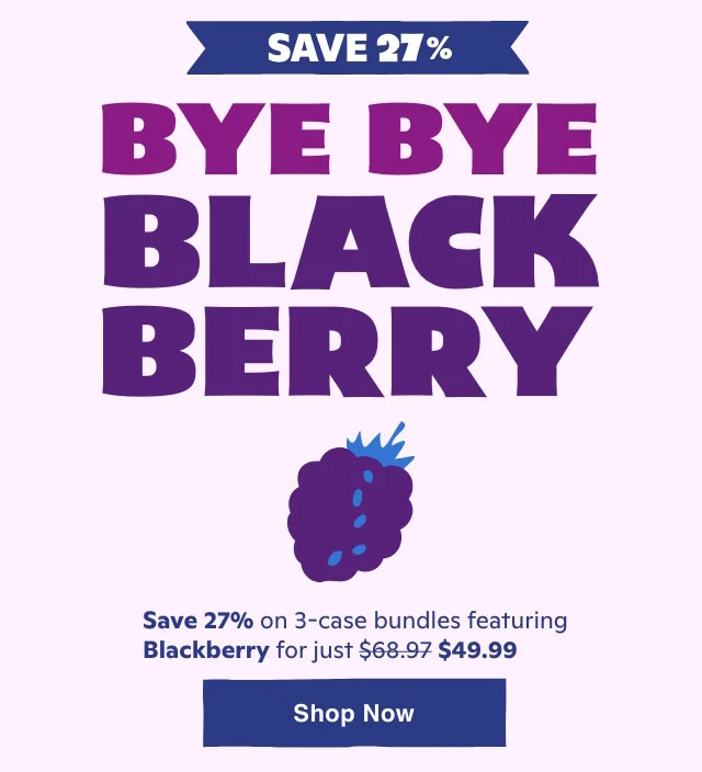 Blackberry Flash Sale! Save 27% on 3-case bundles featuring Blackberry for just $49.99