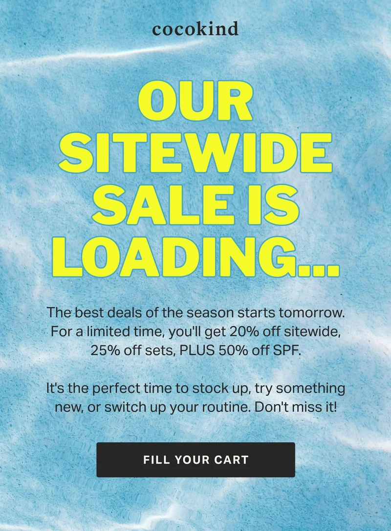 OUR SITEWIDE SALE IS LOADING...