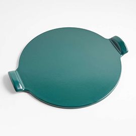 Emile Henry Dark Green Glazed Pizza Stone