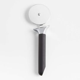 Crate & Barrel Black Soft-Touch Pizza Wheel