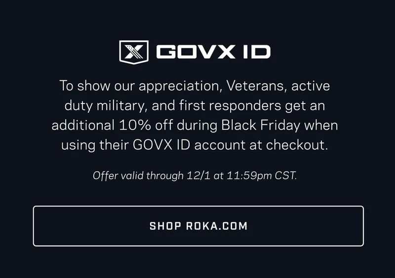 SHOP ROKA BLACK FRIDAY SALE 2025