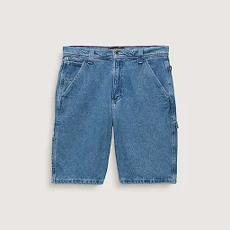 Drill Chore Loose Denim Shorts