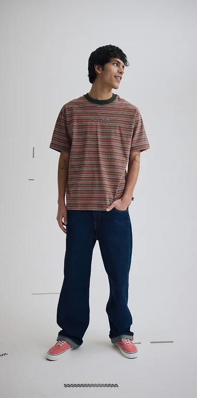 Check-5 Loose Denim Pants
