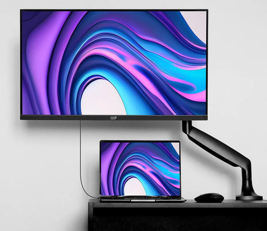 27" CrystalPro Productivity Monitor IPS Panel | PD 65W USB Type C | Height Adjustable Stand Free Standard US Shipping Shop Now