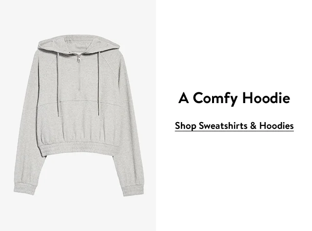 A half-zip hoodie.