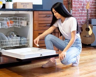 loading dishwasher