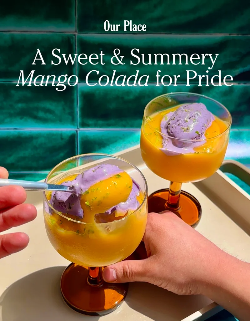 A Sweet and Summery Mango Colada for Pride