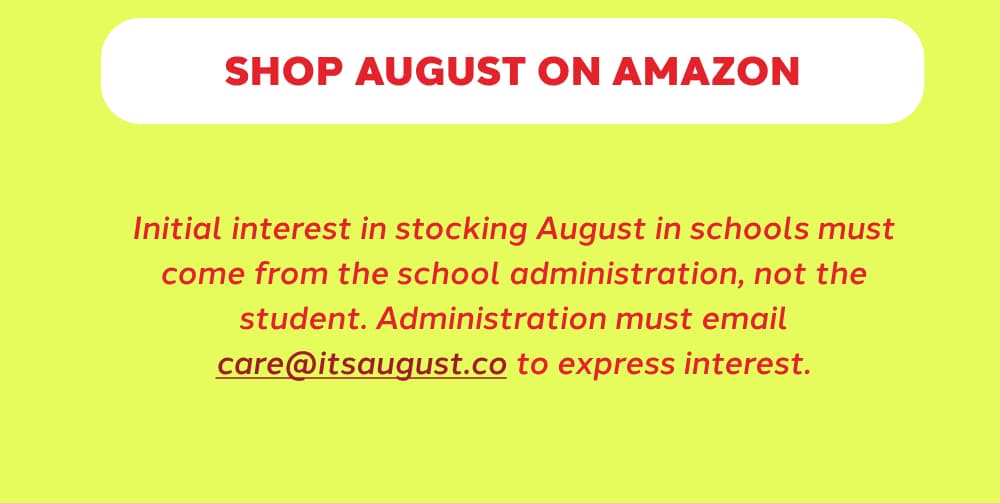 [SHOP AUGUST ON AMAZON]