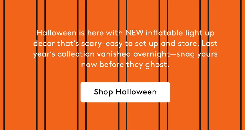 Halloween is here with NEW inflatable decor that’s scary-easy to set up and store. - Shop Halloween