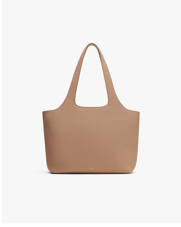 System Zipper Tote 16-Inch Cappuccino
