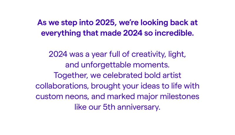 As we step into 2025, we’re looking back at everything that made 2024 so incredible.