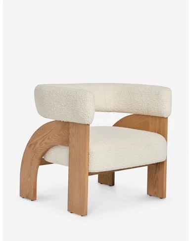 Agacia Accent Chair by Aimee Song - Ivory Boucle