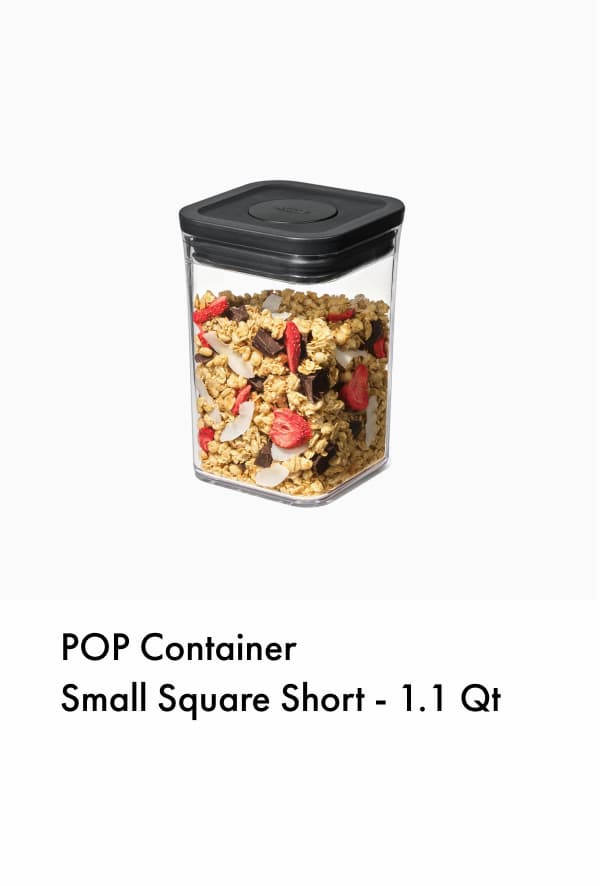 POP Container  Small Square Short - 1.1 Qt