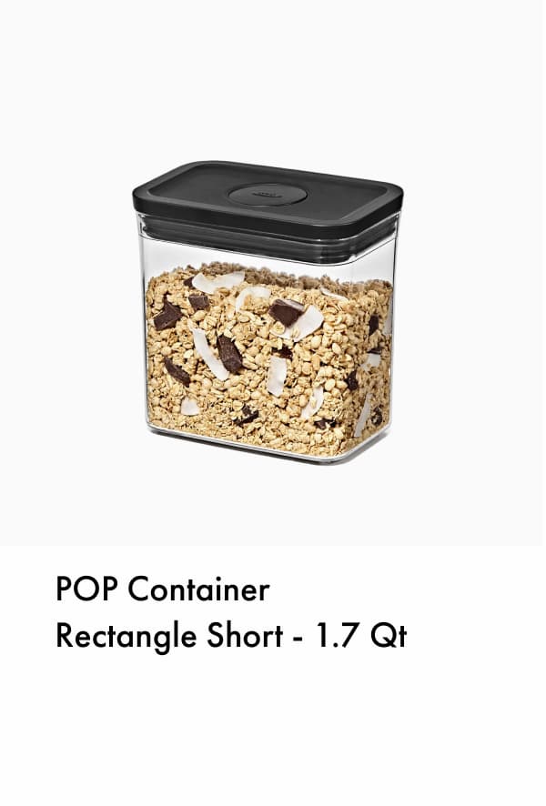 POP Container  Rectangle Short - 1.7 Qt
