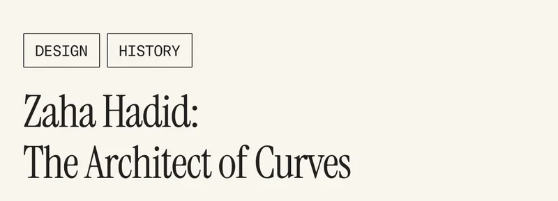 Zaha Hadid: The Architect of Curves