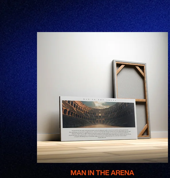 Man in the Arena Canvas
