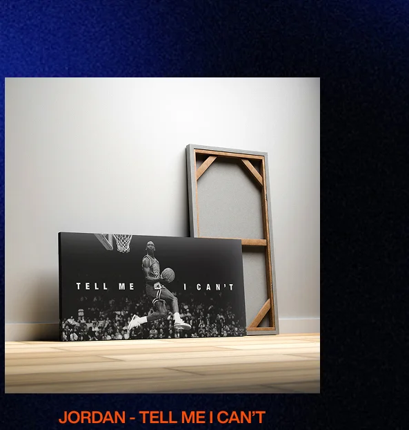 Michael Jordan - Tell Me I Can't Canvas