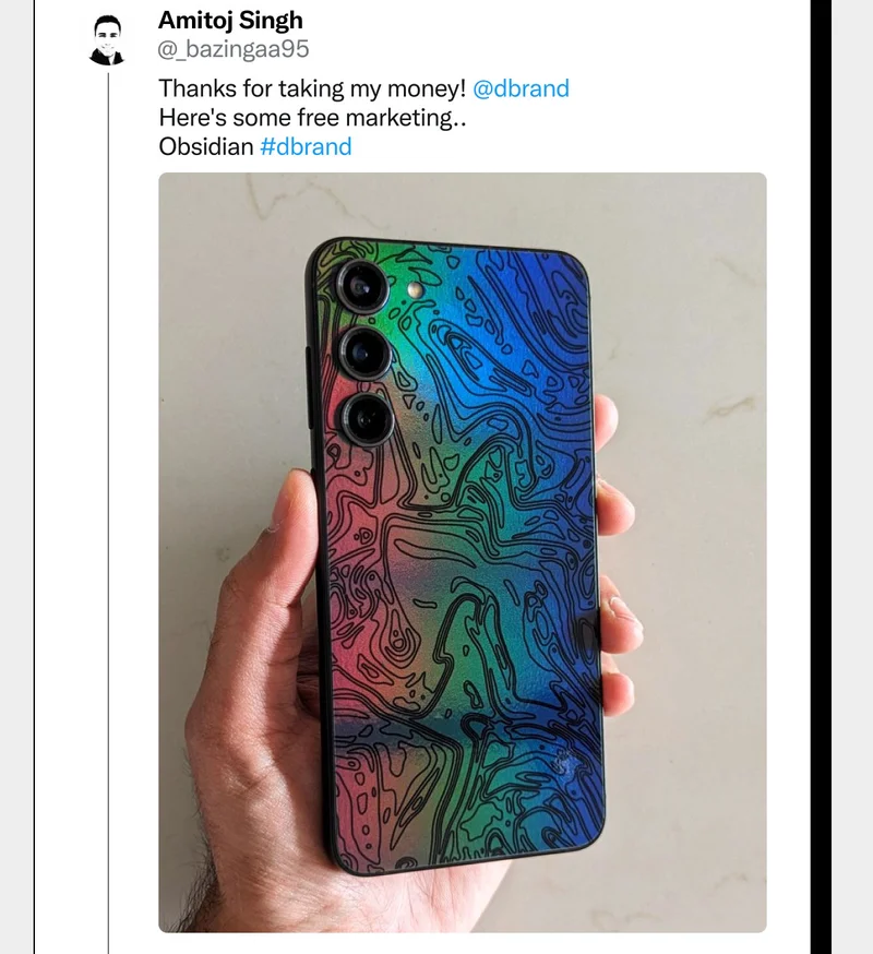 Thanks for taking my money, dbrand! Here's some free marketing.