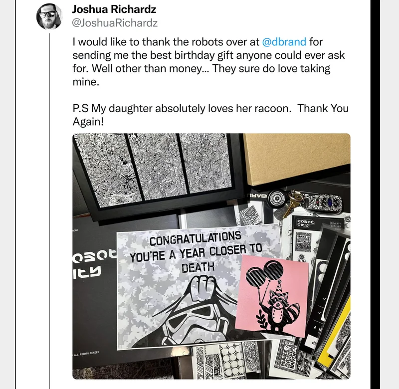 I would like to thank the robots over at dbrand for sending me the best birthday gift anyone could ever ask for.
