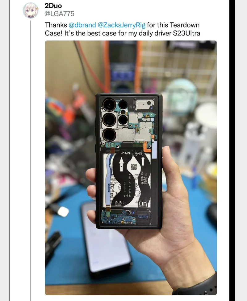 Thanks dbrand and ZacksJerryRig for this Teardown Case! It&rsquo;s the best case for my daily driver S23 Ultra.
