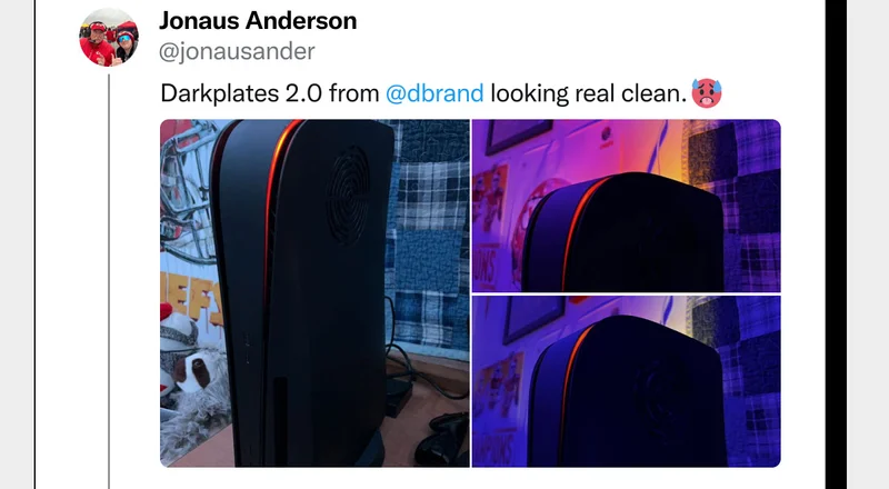 Darkplates 2.0 from dbrand looking real clean.