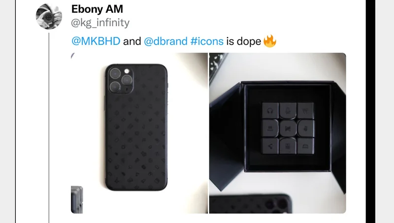 MKBHD and dbrand ICONS is dope.