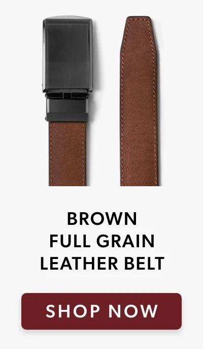 Brown Full Grain Leather Belt