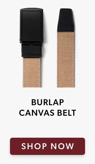 Burlap Canvas Belt