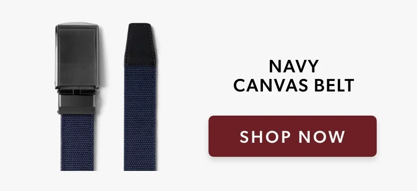 Navy Canvas Belt