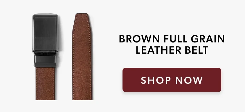 Brown Full Grain Leather Belt