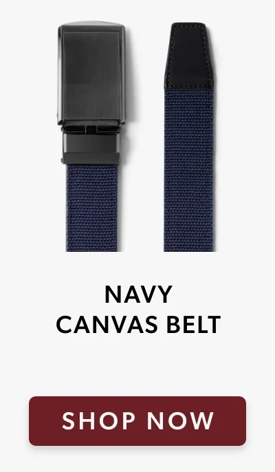Navy Canvas Belt
